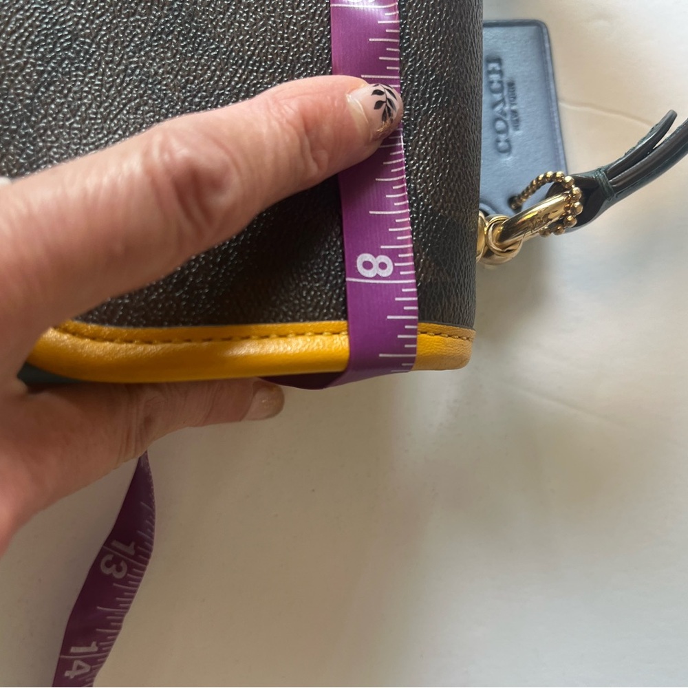 Coach Signature Colorblock Small Top Handle Bag in Multicolor. - Picture 14 of 14